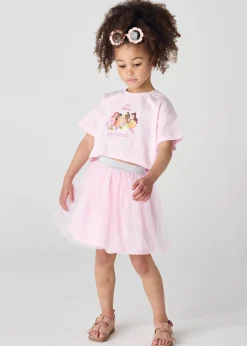Brand Threads Disney Princess Pink Daywear Top and Tutu Set (1-5 Years)