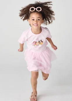 Brand Threads Disney Princess Pink Daywear Top and Tutu Set (1-5 Years)
