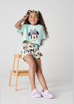 Brand Threads Minnie Mouse Blue Daywear Set (4-8 Years)