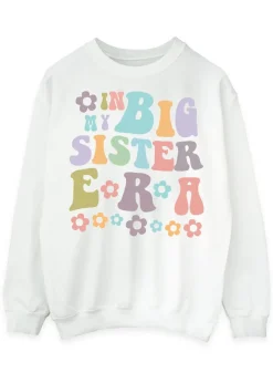 Brands In Big Sister Era Girls White Sweatshirt