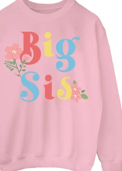 Brands In Big Sister Girls Pink Sweatshirt