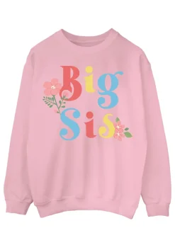 Brands In Big Sister Girls Pink Sweatshirt
