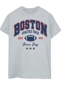 Brands In Boston Athletics Track Grey T Shirt
