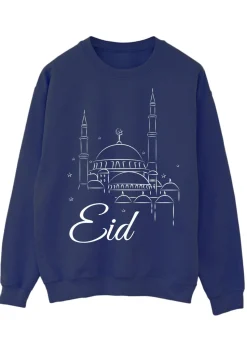 Brands In Eid Mosque Outline Navy Sweatshirt