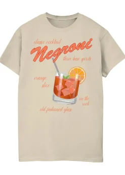 Brands In Negroni Three Base Spirits Sand Boyfriend Fit Graphic T-Shirt