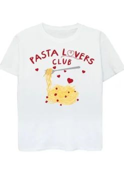 Brands In Pasta Lovers Club Kids White Graphic T-Shirt (3-13 Years)