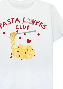 Brands In Pasta Lovers Club Kids White Graphic T-Shirt (3-13 Years)