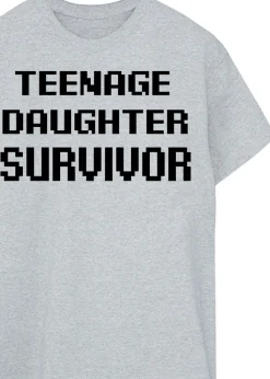 Brands In Teenage Daughter Survivor Grey T Shirt