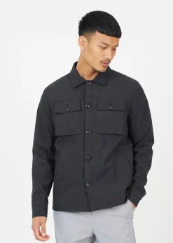 Brave Soul Black Button Through Shacket
