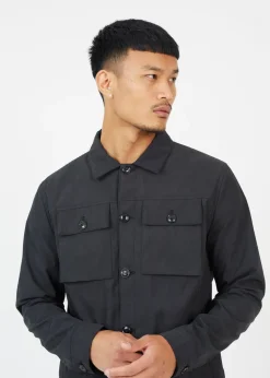 Brave Soul Black Button Through Shacket