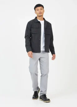 Brave Soul Black Button Through Shacket