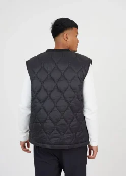 Brave Soul Black Onion Quilted Gilet