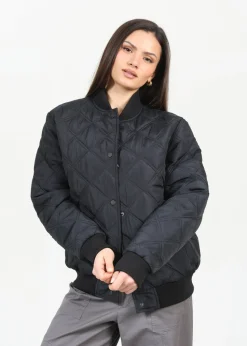 Brave Soul Black Quilted Bomber Jacket