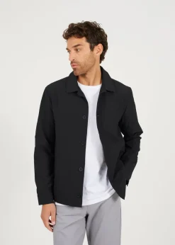 Brave Soul Black Seersucker Shacket