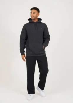 Brave Soul Charcoal Overhead Hoody with Geometric Pattern