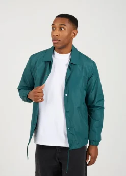 Brave Soul Green Lightweight Coach Style Jacket