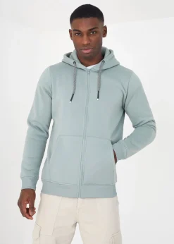 Brave Soul Green Zip Through Hoody