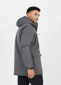 Brave Soul Grey Hooded Parka Jacket