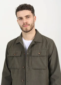 Brave Soul Khaki Button Through Shacket