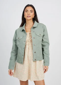 Brave Soul Khaki Denim Jacket