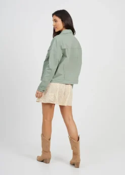 Brave Soul Khaki Denim Jacket