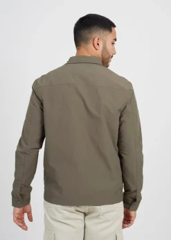 Brave Soul Khaki Lightweight Shacket