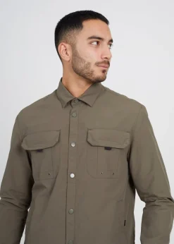 Brave Soul Khaki Lightweight Shacket
