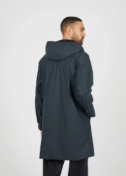 Brave Soul Khaki Rubberised Hooded Parka Style Jacket