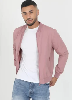 Brave Soul Pink Bomber Jacket