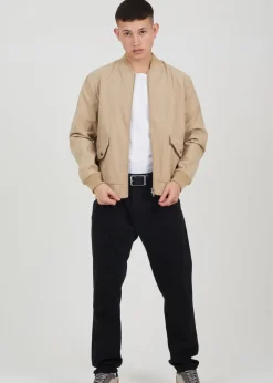 Brave Soul Stone Lightweight Bomber Jacket