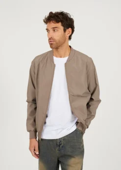 Brave Soul Taupe Bomber Jacket