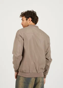 Brave Soul Taupe Bomber Jacket