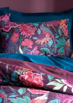 Bridgerton By Catherine Lansfield Kate Floral Soft Velvet Duvet Cover Set