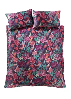 Bridgerton By Catherine Lansfield Kate Floral Soft Velvet Duvet Cover Set