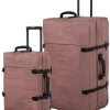 BritBag Maputo Pink Brown Triotex Suitcase