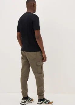 Brown Knitted Cargo Trousers