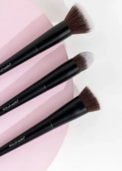 Brushworks Contour & Blush Makeup Black Brush Set