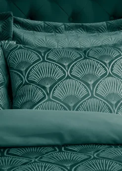 Catherine Lansfield Art Deco Pearl Duvet Cover Set