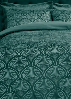Catherine Lansfield Art Deco Pearl Duvet Cover Set