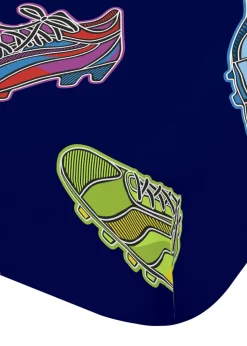 Catherine Lansfield Bright Blue Football Fitted Sheet