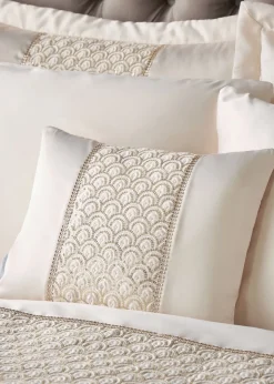 Catherine Lansfield Champagne Gold Deco Sequin 30x40cm Cushion