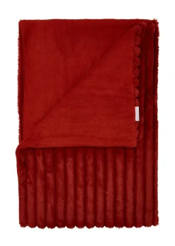 Catherine Lansfield Cosy Ribbed Faux Fur Soft Blanket Throw (130x170 cm)