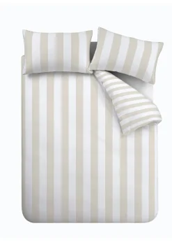 Catherine Lansfield Cove Stripe Reversible Duvet Set