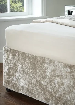 Catherine Lansfield Crushed Velvet Divan Base Wrap
