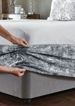 Catherine Lansfield Crushed Velvet Divan Base Wrap