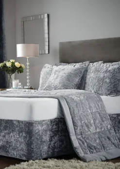 Catherine Lansfield Crushed Velvet Divan Base Wrap