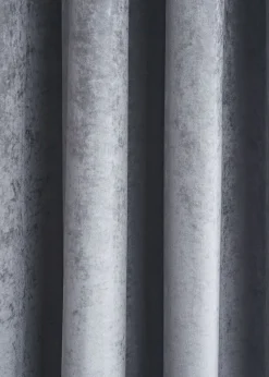 Catherine Lansfield Crushed Velvet Glamour Lined Eyelet Curtains