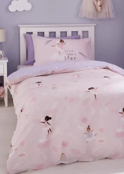 Catherine Lansfield Dancing Fairies Reversible Duvet Cover Set