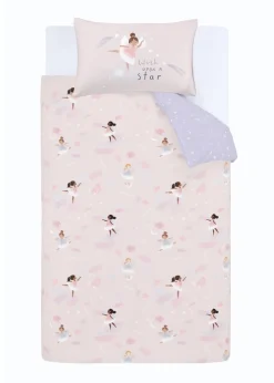 Catherine Lansfield Dancing Fairies Reversible Duvet Cover Set
