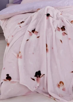 Catherine Lansfield Dancing Fairies Cosy Fleece Throw (130x170cm)